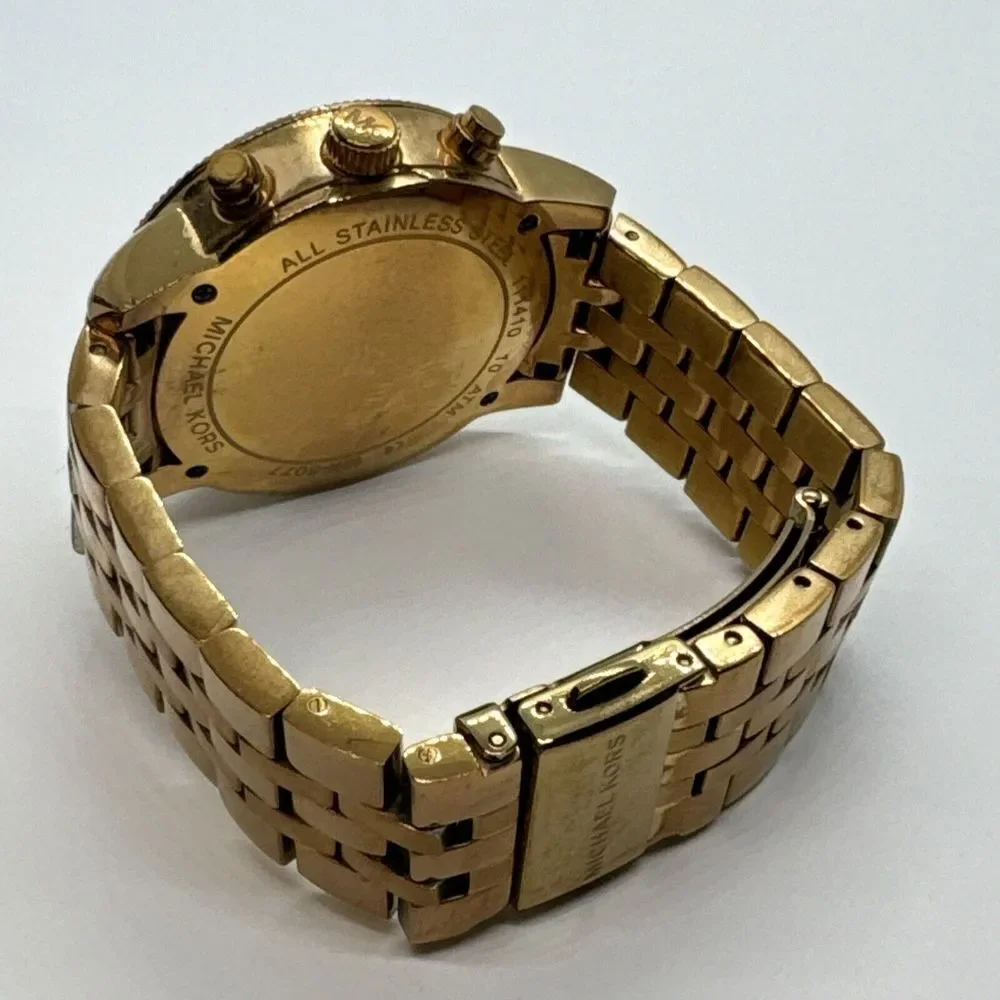 Michael Kors Ritz MK6077 Women's Rose Gold Analog Dial Quartz Wrist Watch JNA295